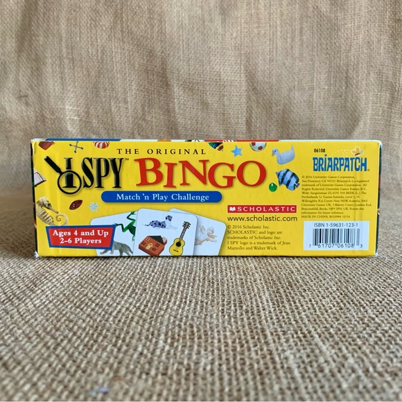 BRIARPATCH I SPY BINGO Match ‘n Play Challenge Game Ages 4 and Up - Picture 6 of 16